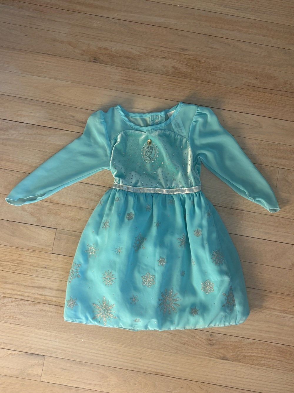 Disney Toddler Frozen Teal Shimmer Dress